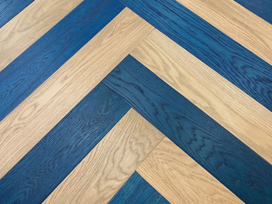 color blue herringbone